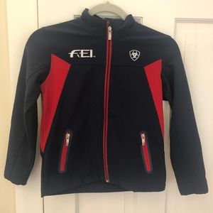 Girls ARIAT Zip Up Jacket Size S(8)